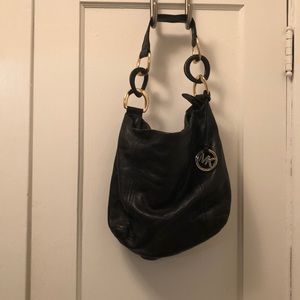 Black and Gold Michael Kors purse